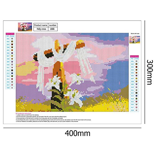 5D Diamond Painting Mosaic Making 5D DIY Full Drill Diamond Painting Cross Countryside Cross Stitch Embroider - Thumbnail 7