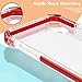 MATEPROX iPhone Xs Case iPhone X Case Clear Hybrid TPU Hard Cover with Thin Shockproof Bumper Protective Case for iPhone Xs/X 5.8'' (Red)