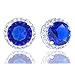 ORROUS & CO 18K Gold Plated CZ Simulated Diamond Stud Earrings for Women, Hypoallergenic, 3.5 Carat
