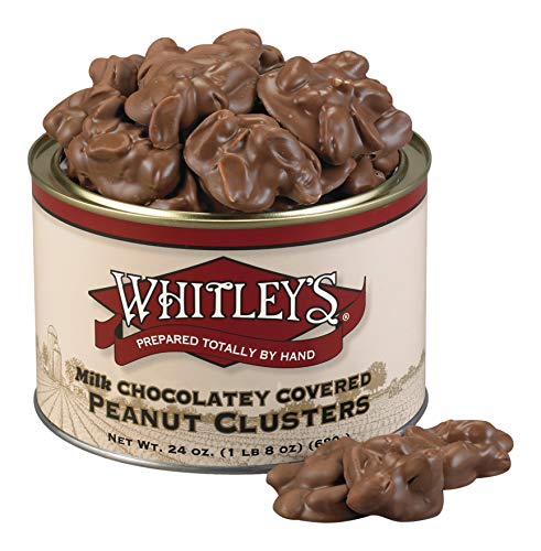 Whitley's Milk Chocolatey Covered Peanut Clusters 24 Ounce Tin - Thumbnail 3