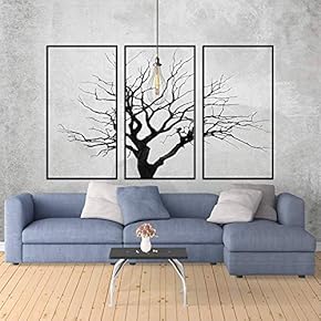 Wall Mural Abstract Tree in Hoary Background Removable Self-Adhesive Large Wallpaper - 66x96 inches