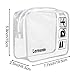 Lermende 2pcs Clear Toiletry Bag TSA Approved Travel Bag,Carry On for Travel,Airport Airline Accessories Compliant Bag,Quart Sized Makeup Cosmetic bag Women Men (Clear, 2 Pack)