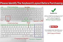 Keyboard Protector Skin Cover Compatible with HP