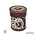 Q WORKSHOP Steampunk Brown & golden Leather Dice Cup