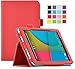 VSTNĀ® Dragon Touch M8 8.0-Inch tablet PU case - Multi-Angle Stand Slim-Book PU Leather Cover Case for Dragon Touch M8 8.0-Inch tablet (Red)