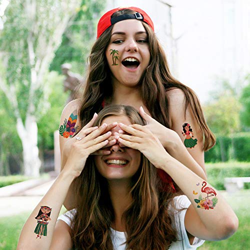 2 Hawaiian+Temporary+Tropical+Decoration+Supplies