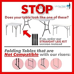 Lift Your Table® Folding Table Risers - Counter