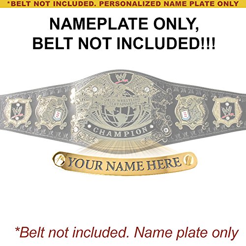 Personalized Nameplate for Adult WWE Undisputed Version 1 Championship Replica Belt