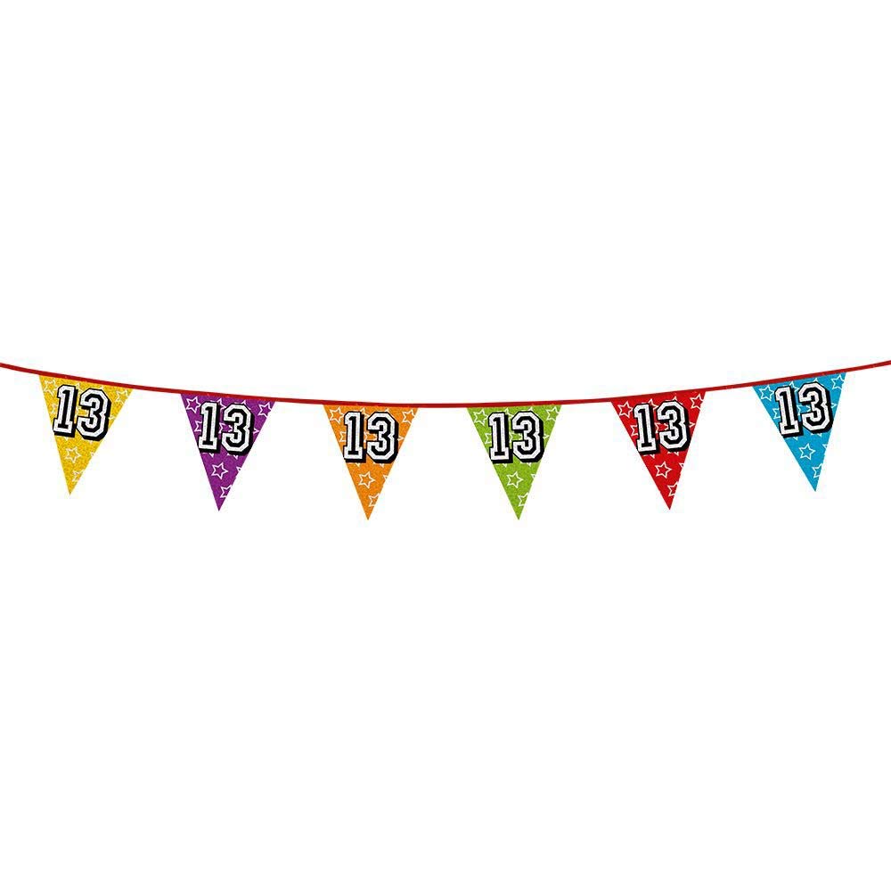 Boland Age 13 Multi Coloured Flag Bunting
