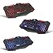 Gaming Keyboard and Mouse Sets – BAKTH 3 Cool Colors LED Backlit Wired USB Keyboard and Mouse Combo for PC Computer Games Including Durable Mouse Mat (Black)thumb 4