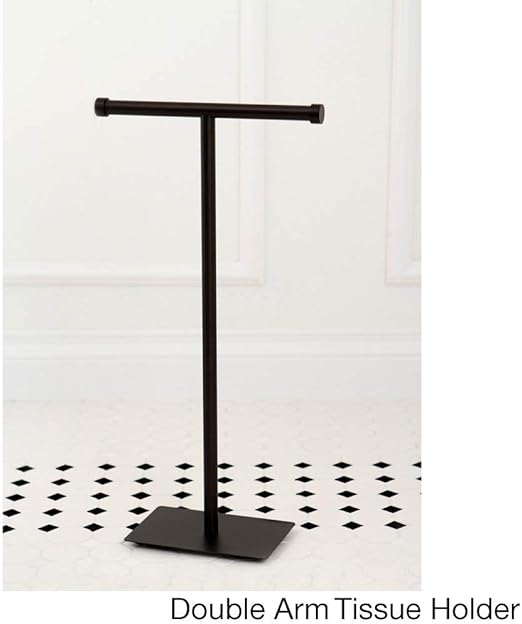 Amazon Com Stylish Double Arm Oiled Bronze Toilet Paper Holder