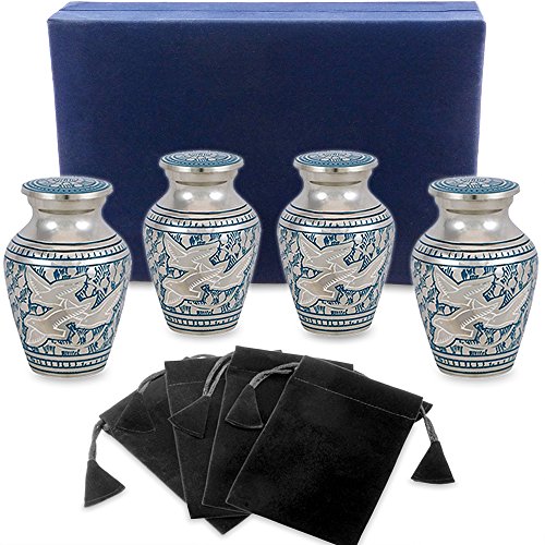 Small Keepsake Urns for Human Ashes Remains Cremation Memorial Urn Set
