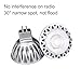 LEMENG MR16 GU5.3 Green LED Bulb 5W, 35W-50W Halogen Bulbs Equiv,GU 5.3 Bi-pin Fittings, Aluminum Casing, 12V DC AC Low Voltage,30 Deg for Outdoor Landscape Track Lighting, Not Dimmable X 6 Pack