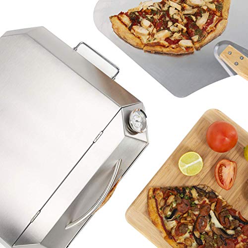 Onlyfire Stainless Steel Pizza Oven Kit for Gas Grill, Charcoal Grill