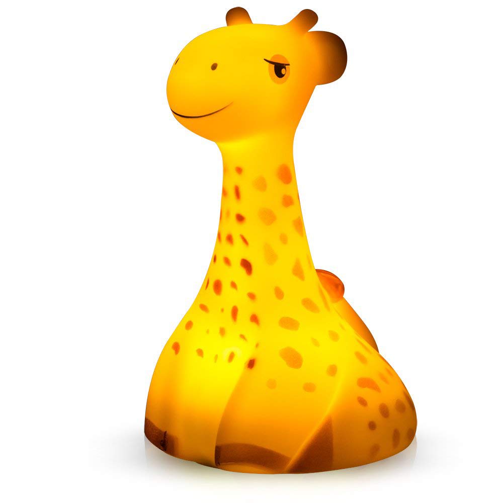 Giraffen Sicherheitsgurtkissen Für Kinder - Lila Mit Abnehmbarem Bezug