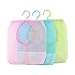 Yosoo 3pcs Colorful Hanging Mesh Bag, Bathroom Shower Storage Organizer Set Hamper Bag Closet Rack Clothes Clip Collection Bag Laundry Basket