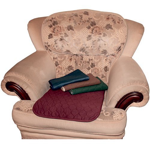 Kozee Komforts Seat Pads - Pack of 3, 1 Litre Absorbency - Stay-Dry Brushed Polyester Top, Moisture-Proof Backing, Absorbent Fibre Mat - Ideal for Incontinence Protection in Wheelchairs, Armchairs, and Cars - Maroon