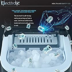 Electactic Ice Maker Countertop, Efficient Easy