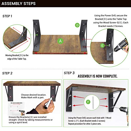 Floating Shelves Wall Mounted Floating Shelves, Display Ledge, Storage Rack for Office - Rustic Wood Wall Shelves Set for 3 Bedroom,Living Room, Kitchen Set of 3 for Bedroom