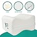 Orthopedic Knee Pillow – Memory Foam Leg and Knee Pillow with Breathable Washable Cover -Cushion for Sciatica Relief, Back Pain, Leg Pain, Pregnancy, Hip & Joint Pain - Hip, Leg, Knee Alignment