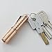 Ouomm Reylight Mini Pocket Flashlight LED Handheld Keychain Clip Flashlight Torch 3 Modes AAA Battery Powered Bright 360 Lumens Waterproof Solid Copper Flashlight for Hiking Camping Fishing,Golden