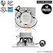 PARMIDA 4 inch Dimmable LED Square Recessed Retrofit Can Lights, Easy Downlight Installation, 10W (60W Eqv.) 5000K, 630lm, Ceiling Light, ETL-Listed & Energy Star, 5 Year Warranty- 12 Pack
