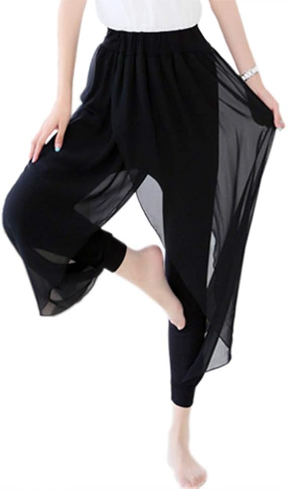 pants with skirt overlay plus size