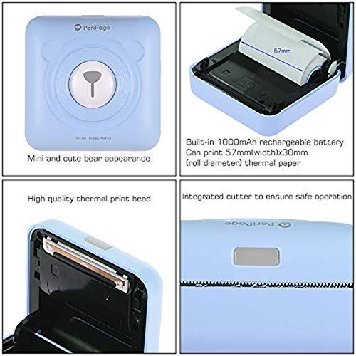 OFMWBN Portable Notes Printer, Upgraded Smart Photo Printer, Mini