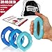 Grip Strength Trainer and Hand Strengthener - Hand Grip Strengthener and Grip Rings with 30-50lb Resistance - This Forearm Grip Workout is the Best Hand Exerciser Grip Strengthener for Carpal Tunnel