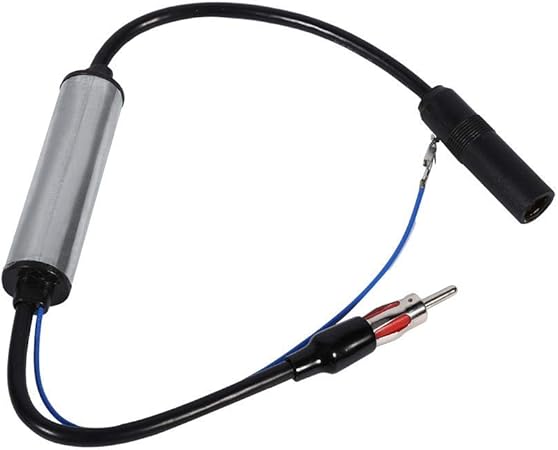 Amazon 車載 Fmアンテナ信号増幅器 カーラジオ ブースター 延長ケーブル 12v 24v Amp Fm信号強化 小型 無線 自動車用 長距離受信 強信号 耐久性 高品質の音質 カーナビ カーエレクトロニクス 車 バイク