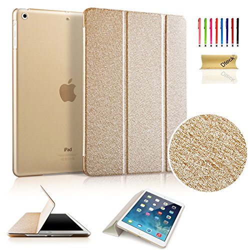 iPad Mini Case, Mini 2/3 Case, Dteck(TM) Ultra Slim [Lightweight] Tri-fold Leather Case with [Auto Wake/ Sleep Function] Smart Cover for Apple iPad Mini 3/ 2/ 1 (7.9 inches tablet) (Gold)