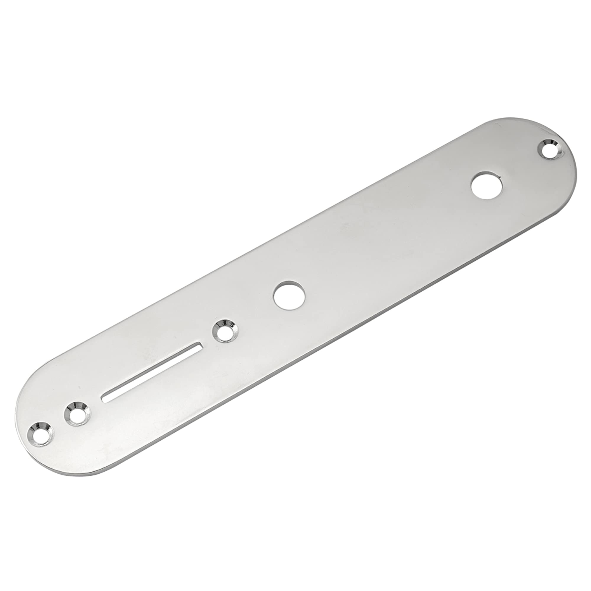 Musiclily 32mm Width Tele Control Plate with 8mm Potentiometer Hole for Telecaster Style Electric Guitar,Chrome โ image 1