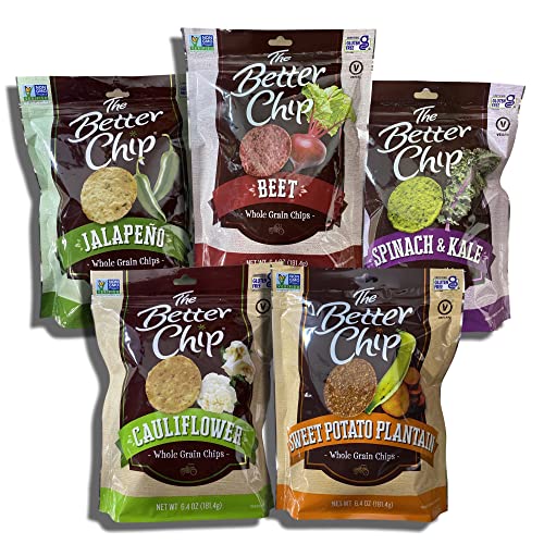 Whole Grain Chip Variety Pack by The Better Chip Bundled by Tribeca