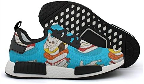 Japanese Sushi Cute French Bulldog Women's Printing Running Shoes