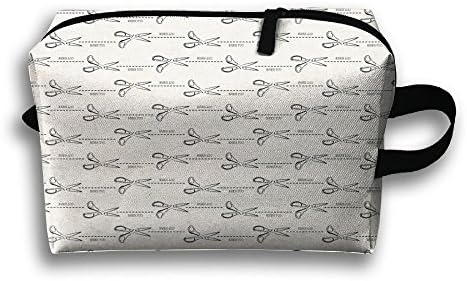 NCJSU Scissors Pattern Clutch Storage Bag Cute Cosmetic Pouch Travel Medecine Bag