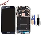 cellphoneage for Samsung Galaxy S4 SIV New LCD Screen Replacement With Frame(GSM Models - T-Mobile M919 AT&T I337)Full Set Display Touch Screen Digitizer Assembly + Free Tool Kits (Black)