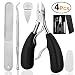 4PCS Toe Nail Clipper for Ingrown or Thick Toenails,Toenails Trimmer and Professional Podiatrist Toenail Nipper for Seniors with Surgical Stainless Steel Surper Sharp Blades Soft Grip Handle MATT MUR