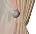 Ayygift Elegant Classic Pearl Magnetic Curtain Lace Rope Tieback Wrap Holdbacks - Set of 2 (Beige)