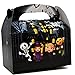 Gift Boutique 48 Halloween Treat Boxes Cardboard Haunted House Gable Boxes for School Classroom Party Favor Supplies Spider Web Witches Legs Jack-o-Lantern Pumpkin Candy Cookie Box