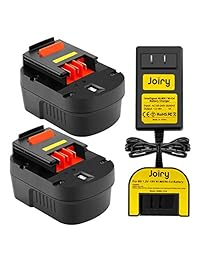 Joiry - Batería de repuesto para Firestorm FS120B A1712 FSB12 HPB12 A12 A12 A12EX A12-XJ FS120BX (incluye cargador de batería Ni-MH Ni-CD, 2 unidades, 12 V, 3500 mAh, Ni-MH)