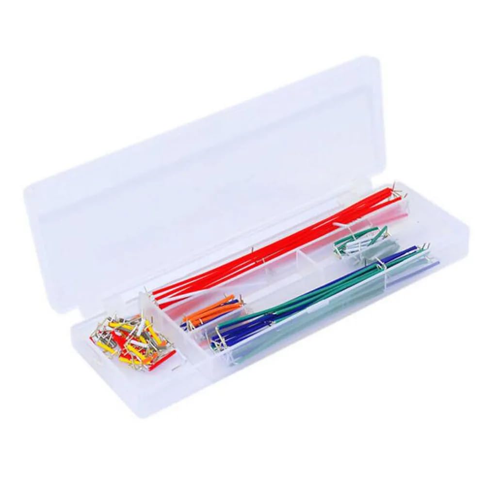 DollaTek Jumpers Set 140 Pieces (14 kinds size) Jumper Wire Cable for Breadboard