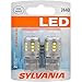 SYLVANIA - 7440 T20 LED White Mini Bulb - Bright LED Bulb, Ideal for Daytime Running Lights (DRL) and Back-Up/Reverse Lights (Contains 2 Bulbs)