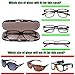 Hard Shell Clamshell Eyeglasses Case, Philley Floral Fabrics Portable Glasses Protection Case(C)