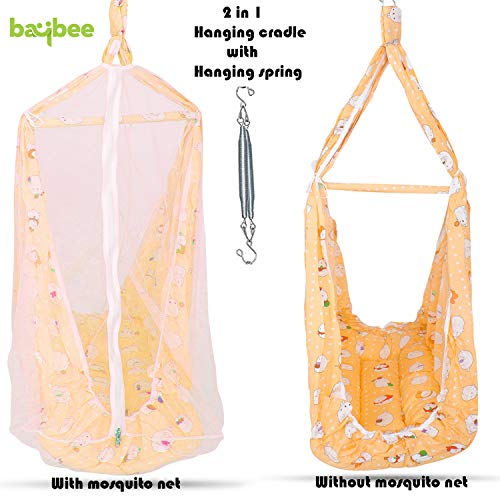 baby hanging cradle with mosquito net