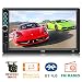 Double Din in-Dash Head Unit Car Stereo Audio Systems 7 inch Touch Screen MP5 Player FM Radio Compatible with Bluetooth 4.0 Support Rear-View Camera, MP3 Player, USB Port, Aux Input, Mirror Link