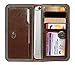 All-In-One Cell Phone Wallet Case (Sizes up to 4.7” Diagonal), This Prime Leather Wallet with Microfiber for Apple iPhone 8, 7, 6s, 6, 5s, 5, SE or Android Smartphones up to 4.7