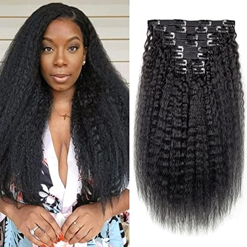 Alishow Hair Kinky Straight Clip In Human Hair Extensions Clip Ins