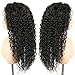 EAYON HAIR 360 Lace Frontal Wigs for Black Women Pre Plucked Brazilian Remy Full Frontal Curly Human Hair Wigs with Baby Hair 150 density 18inch Natural Color