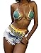 Nulibenna Women's African Dashiki Bandage 2 Piece Cut Out Swimsuit Bikini