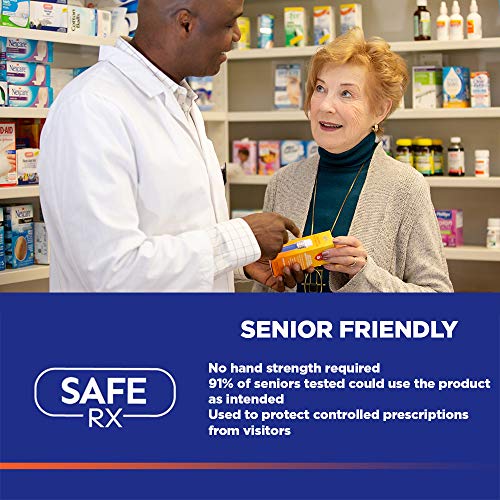 Safe Rx Locking Pill Bottle Set Your Own Code Combination Lock